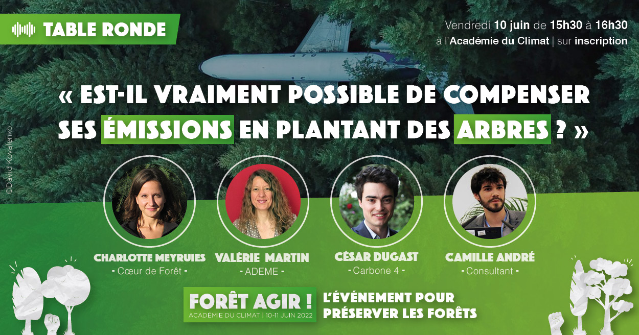table ronde compensation carbone planter des arbres