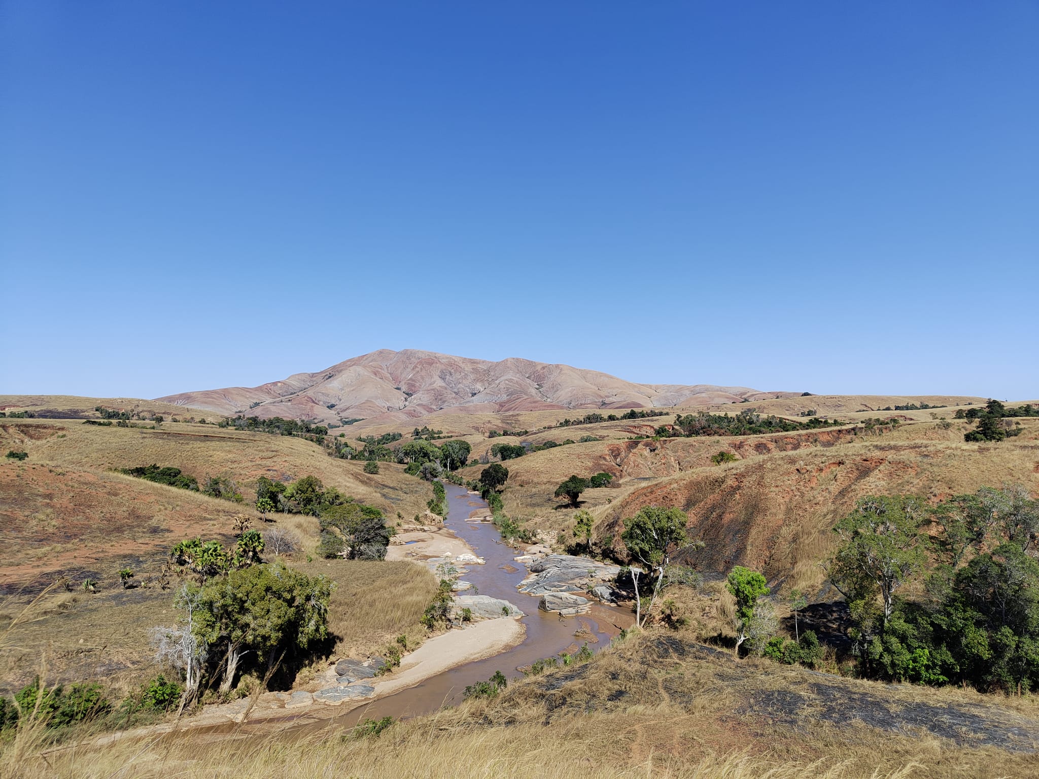 Mosaïque de jaune, vert et noir à Ambaravanalala